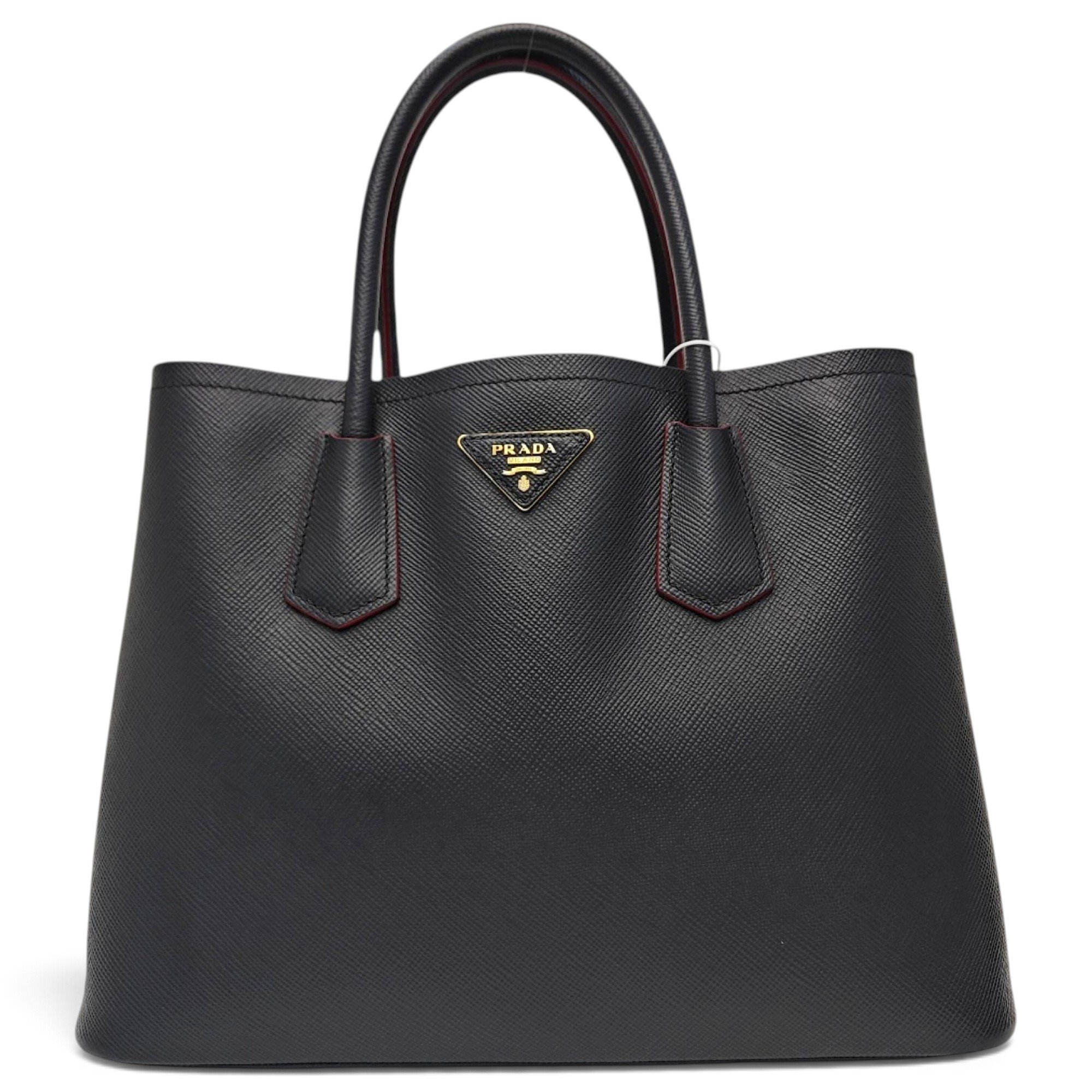 Double leather tote