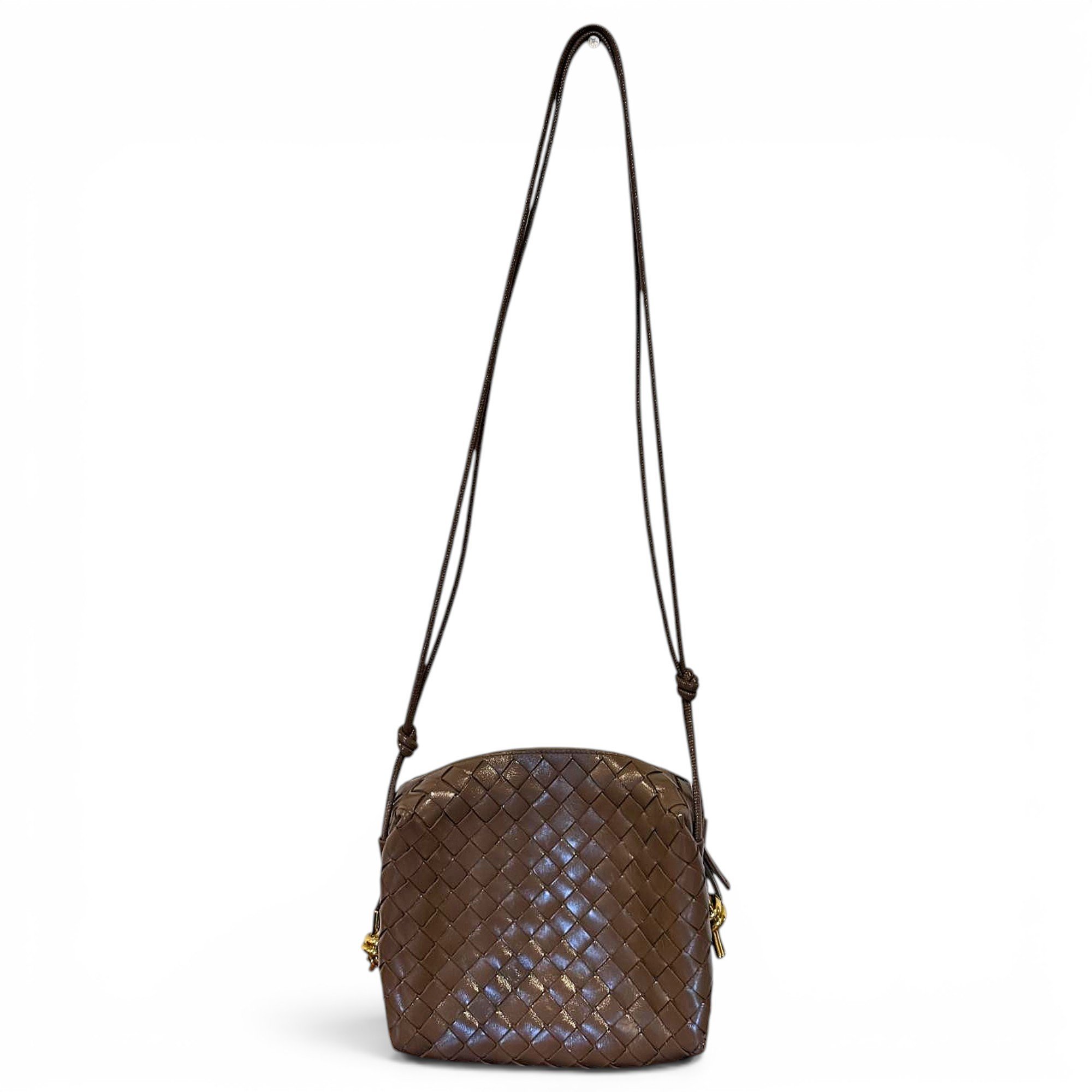 Loop leather crossbody bag