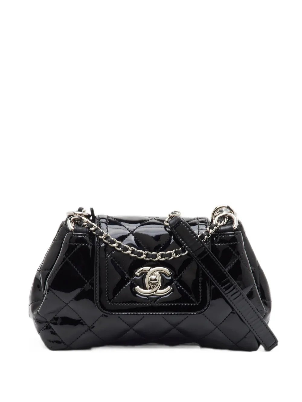 medium Coco Shine quilted patent leather shoulder bag