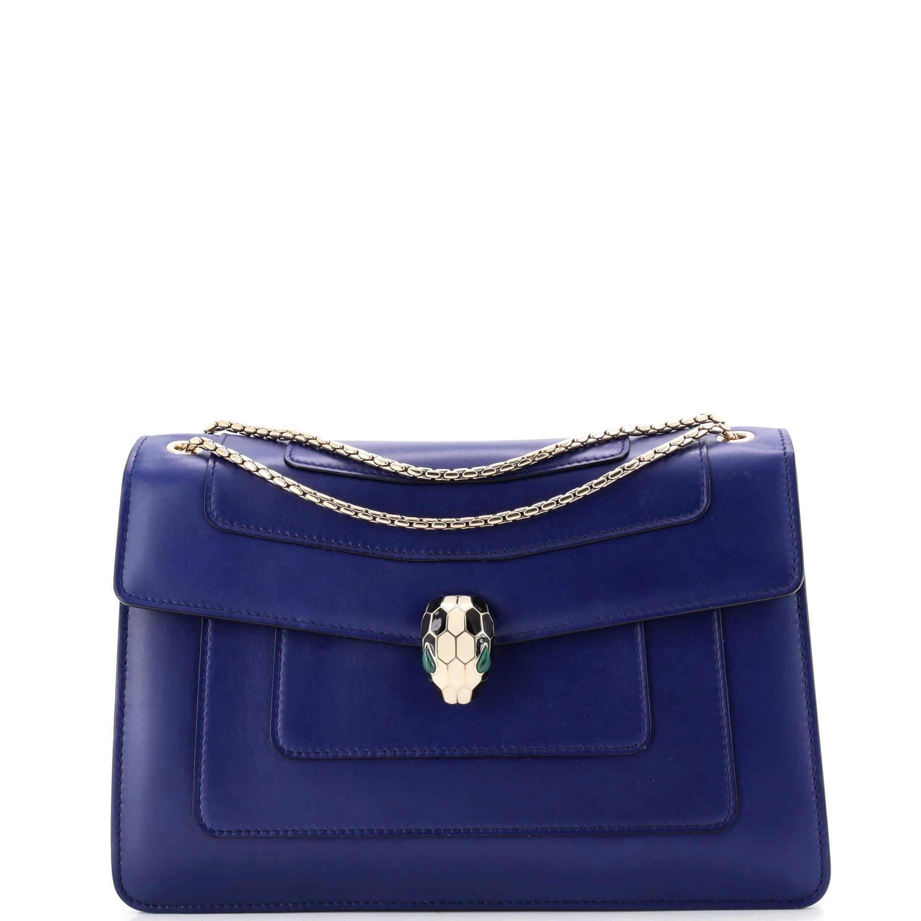 Serpenti leather handbag