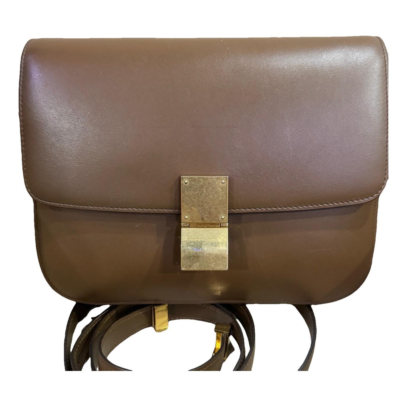 Classic leather crossbody bag