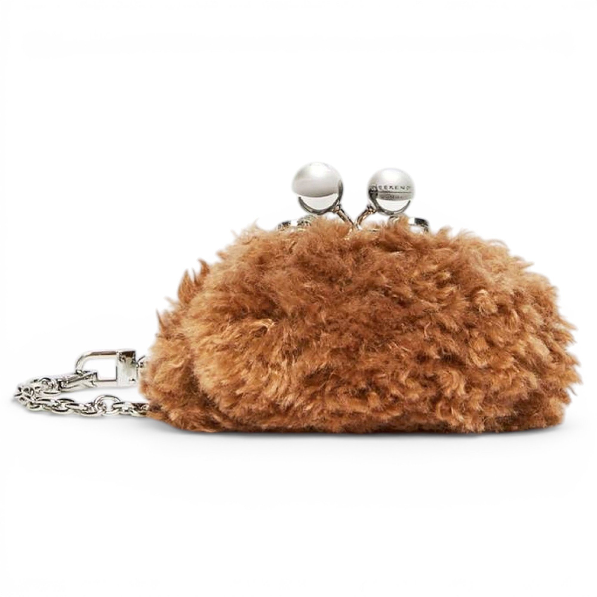 Max Mara Faux fur clutch bag