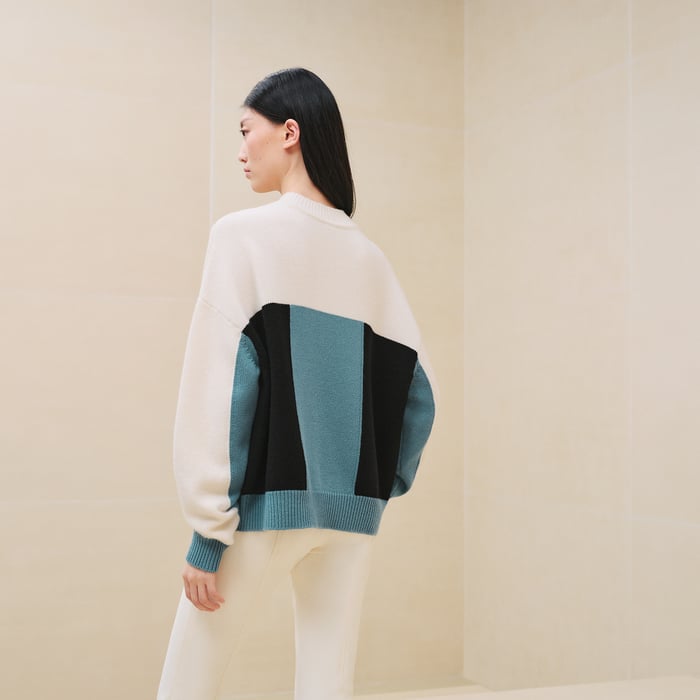 Noir "Lettres Equestres" Long-sleeve Sweater