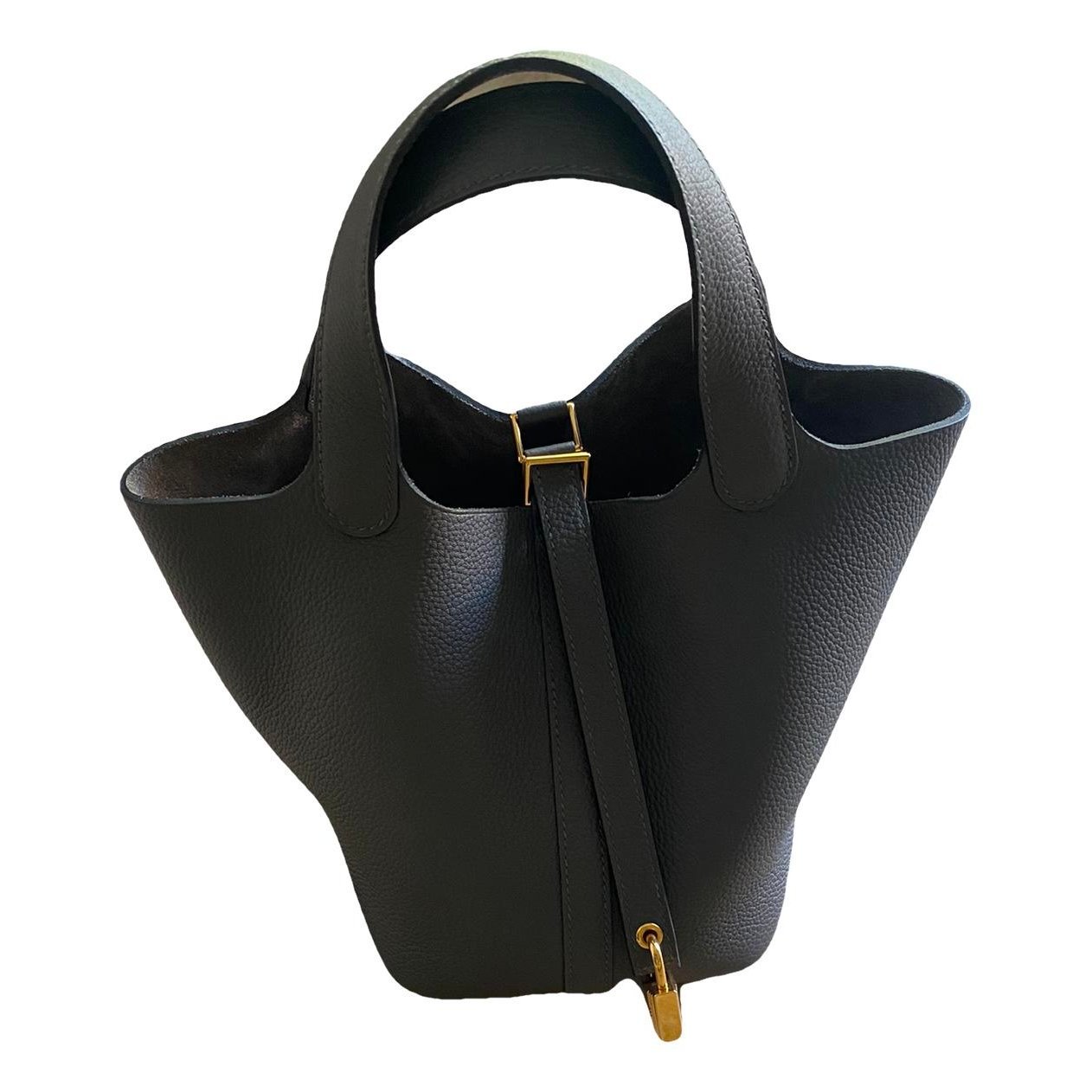 Picotin leather tote