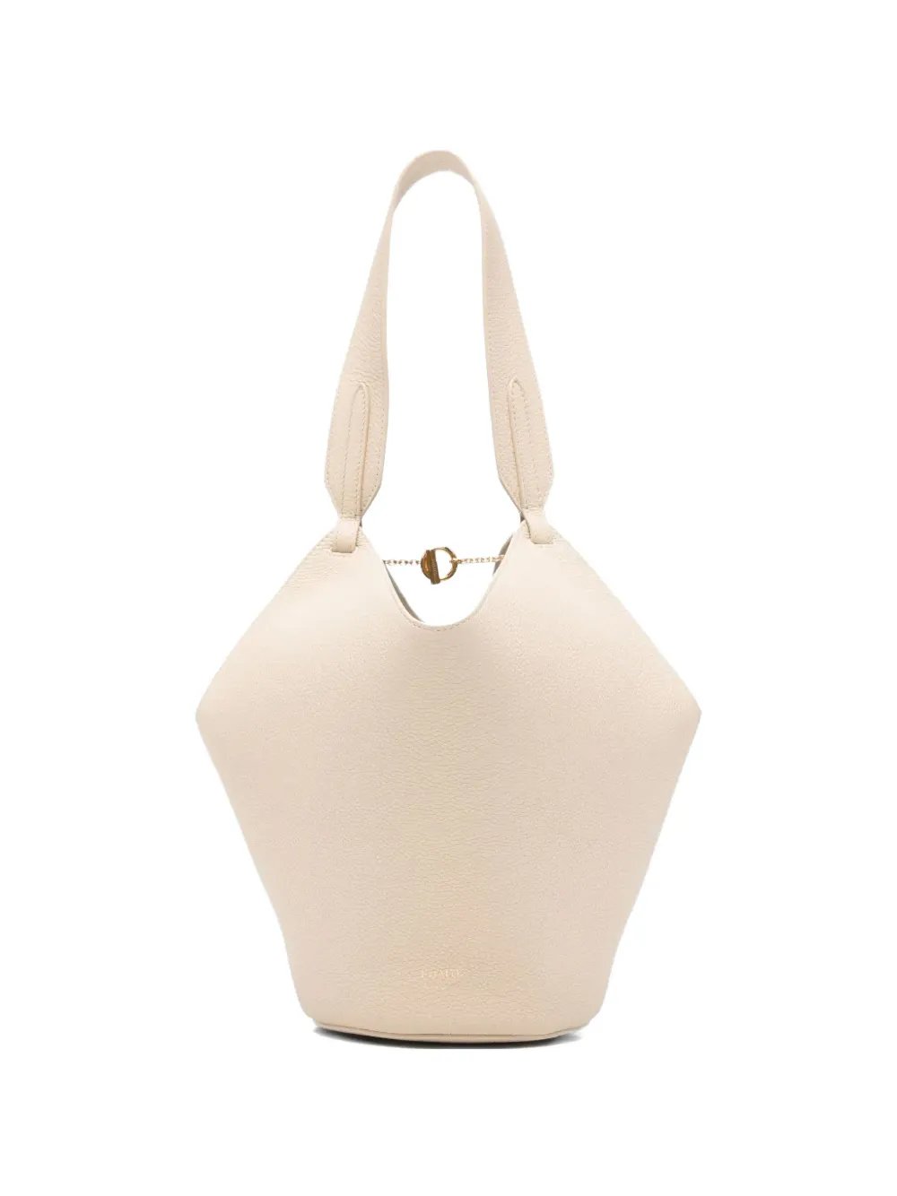 mini Lotus grained-leather shoulder bag