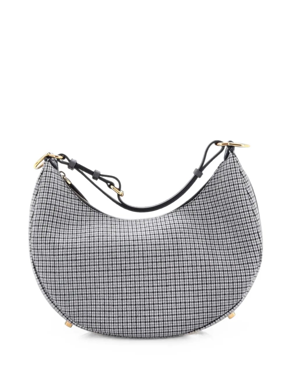 Fendigraphy Bag Houndstooth Wool Small hobo bag