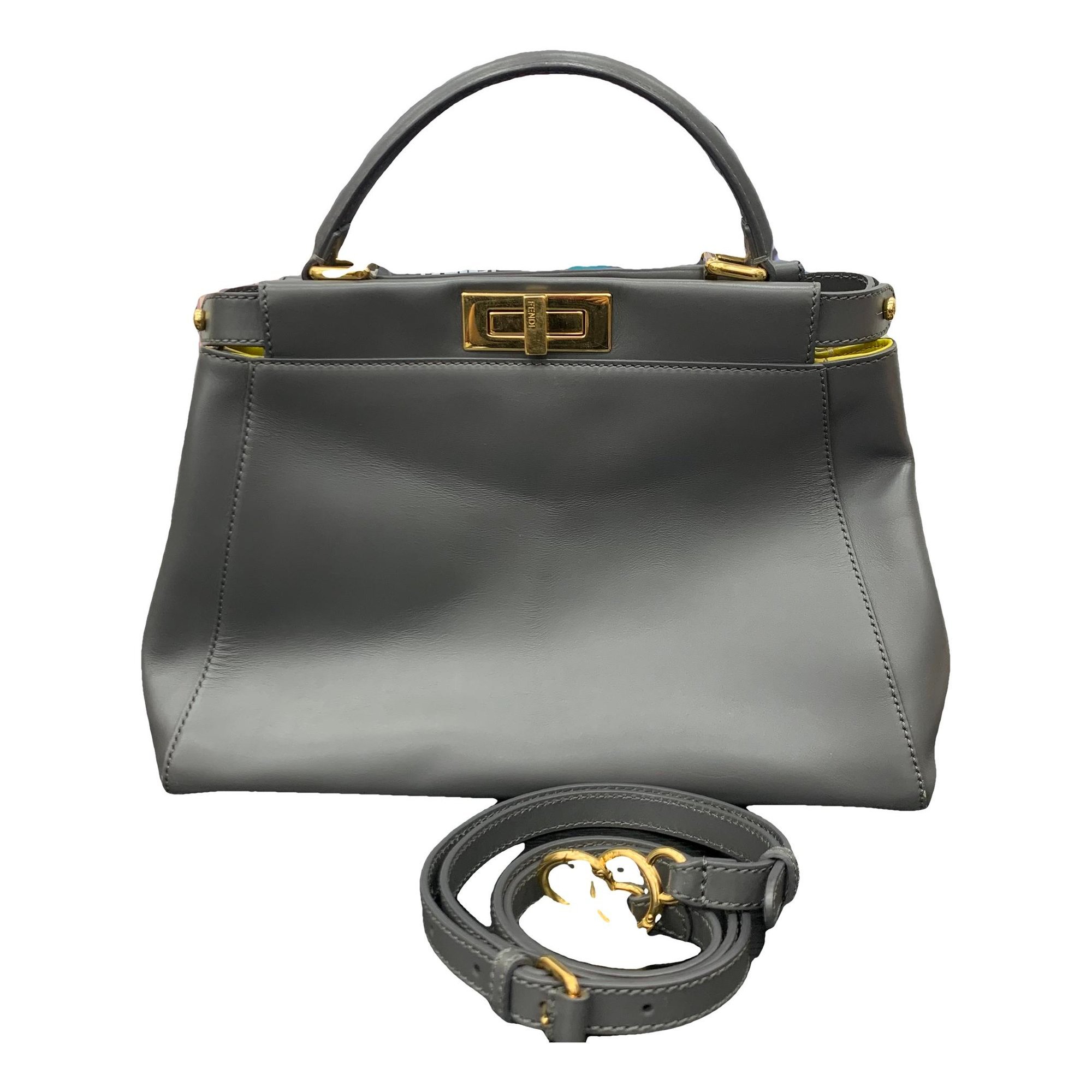 Peekaboo leather handbag