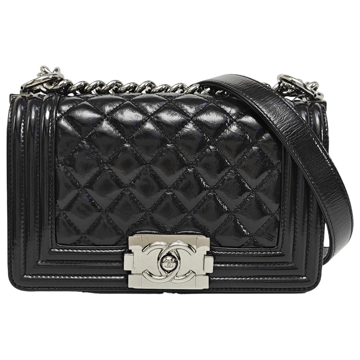 Patent leather crossbody bag