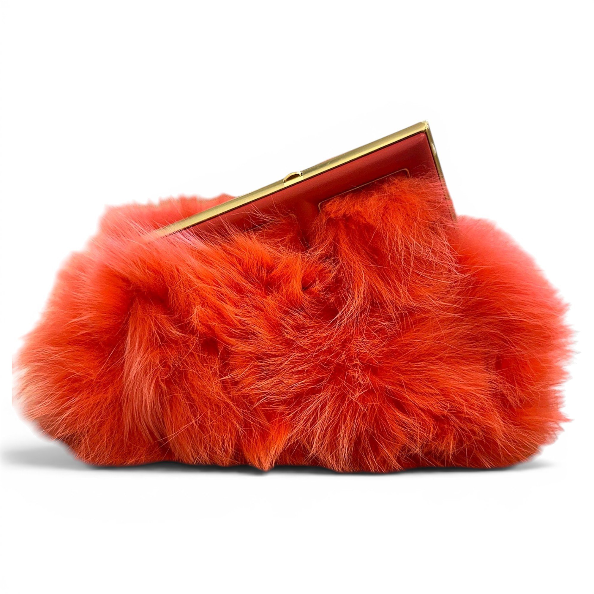 Leather clutch bag