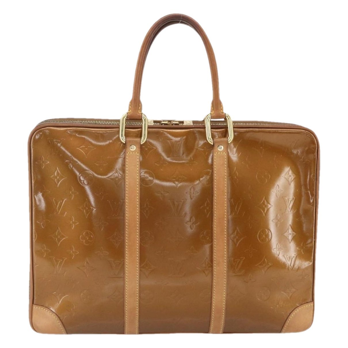 Patent leather handbag