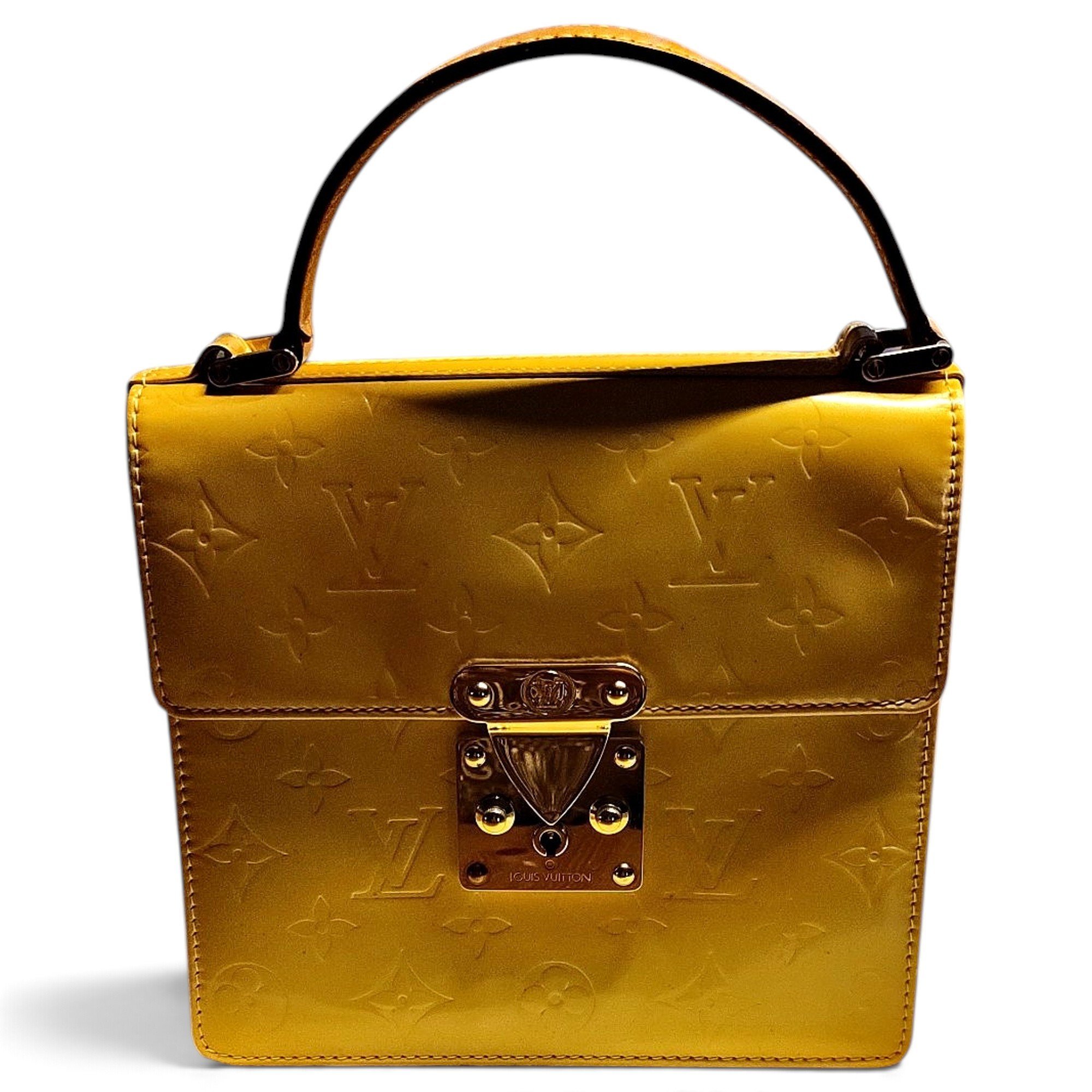 Spring street patent leather handbag