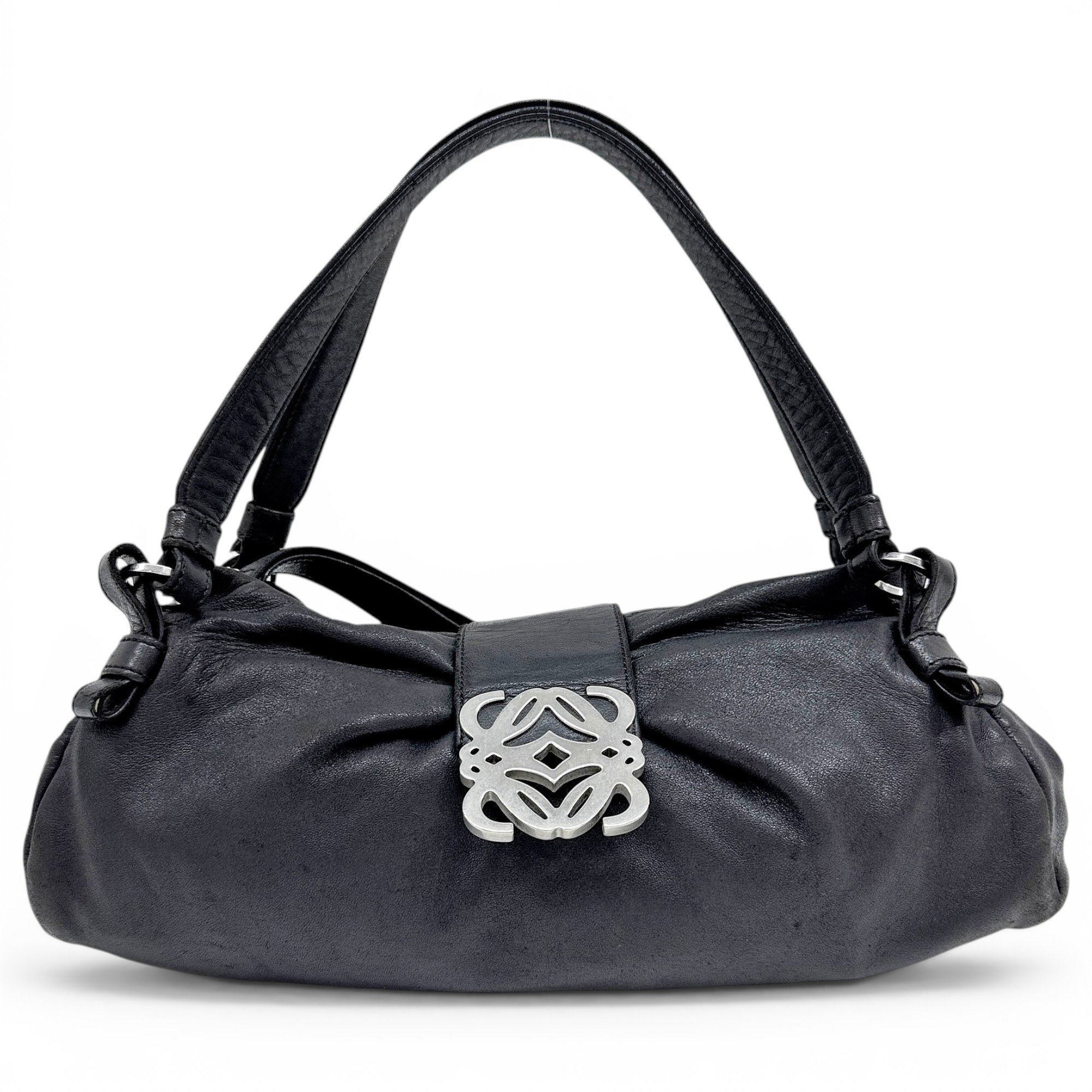Anagram leather handbag