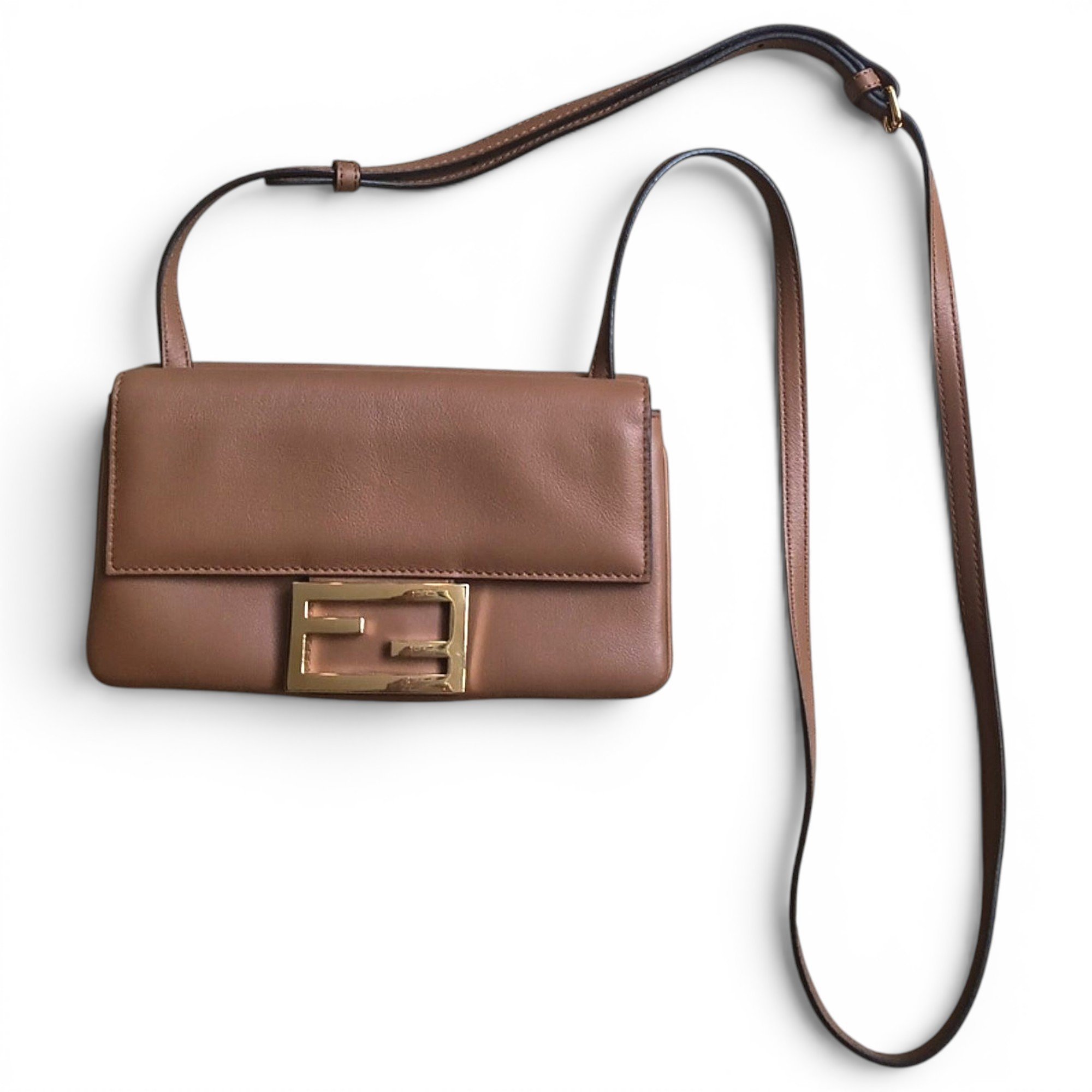 Baguette leather handbag