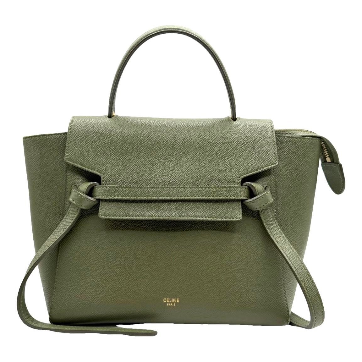 Belt leather handbag