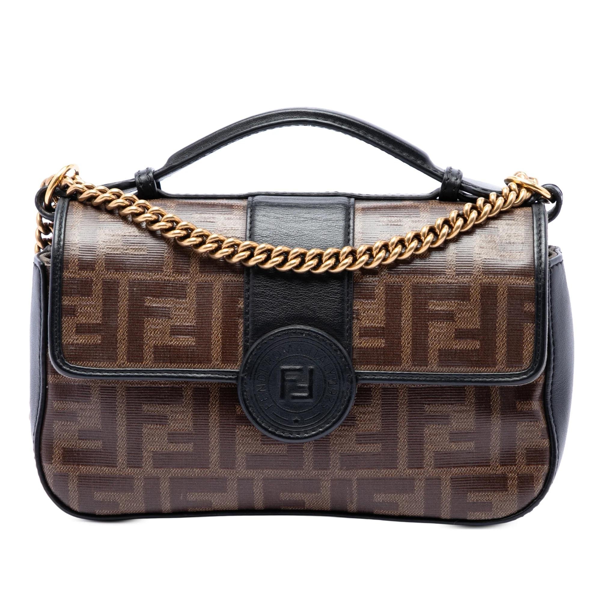 Fendi Double F leather satchel