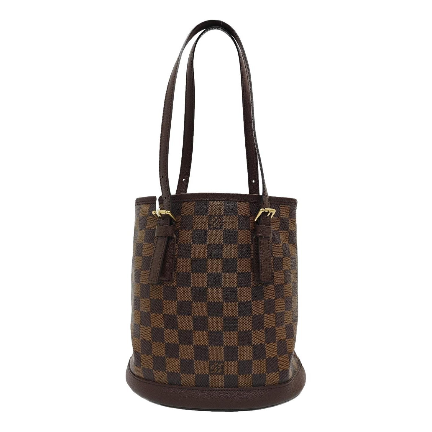 Bucket leather handbag
