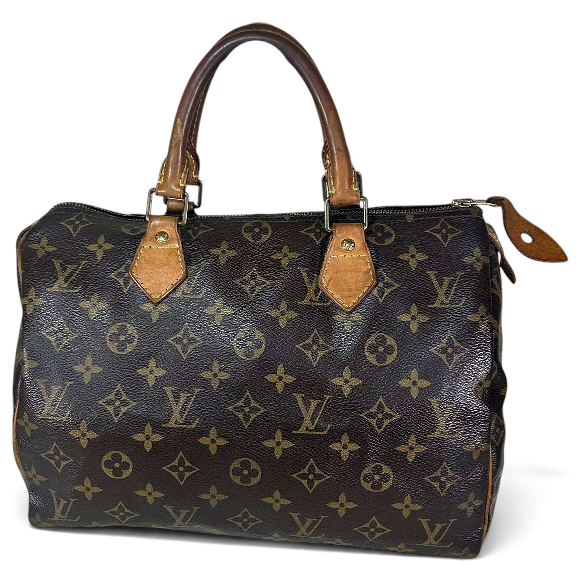 Speedy leather bowling bag