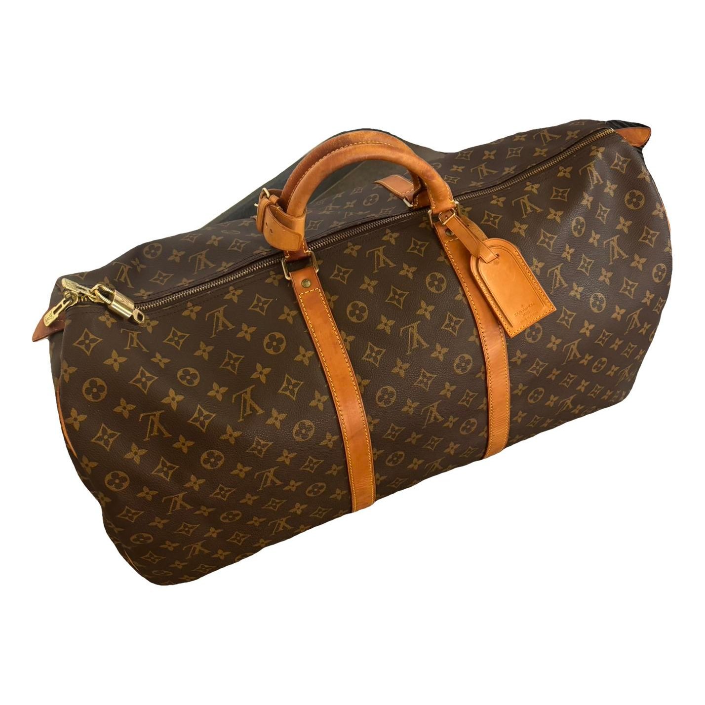 Keepall leather travel bag