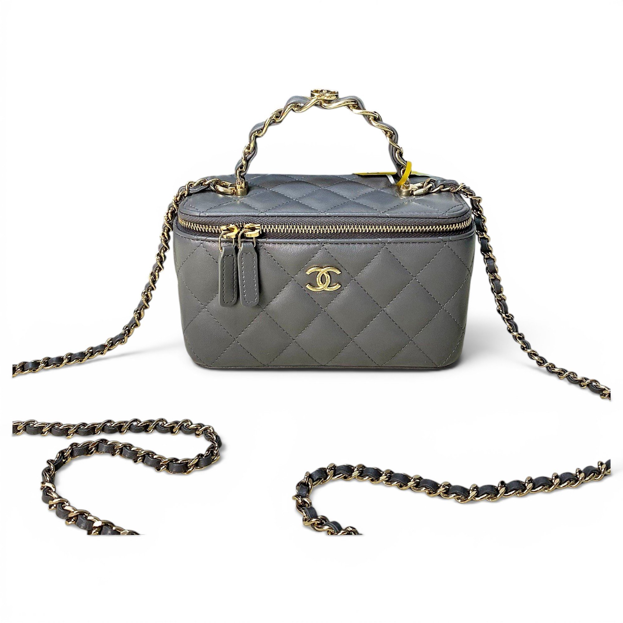 Trendy CC Vanity leather handbag