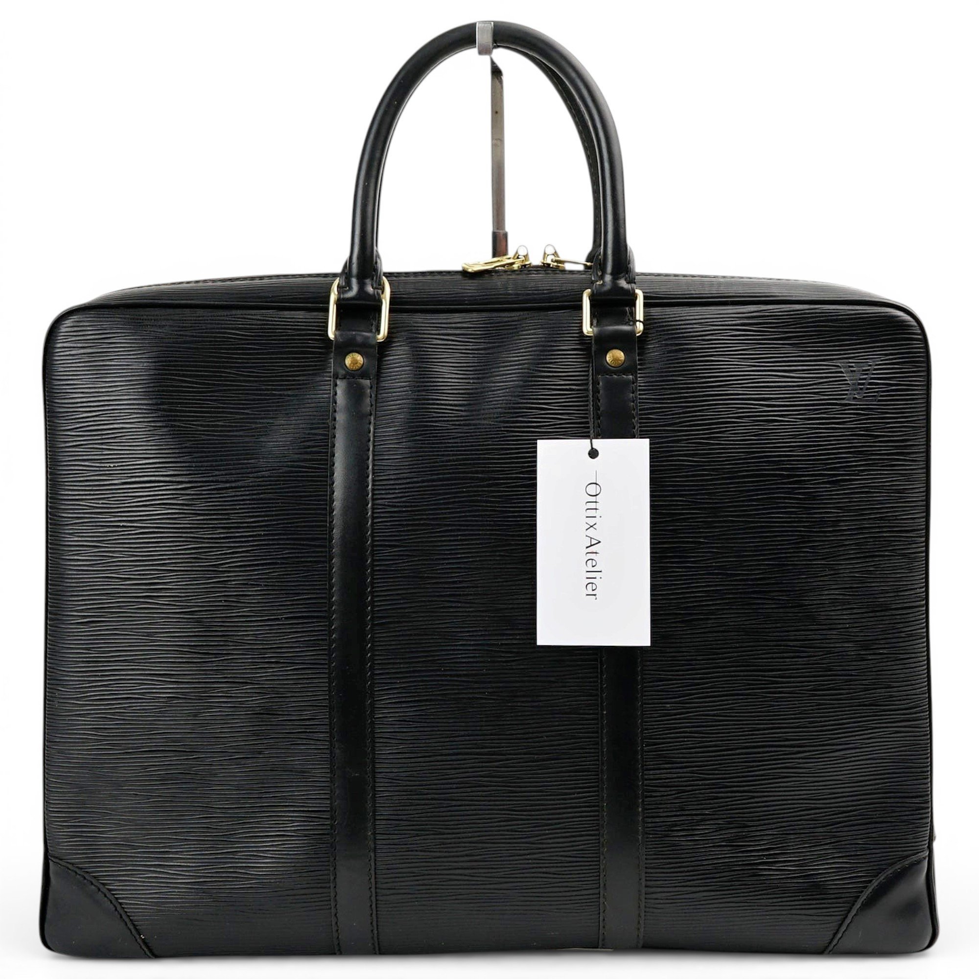 Porte Documents Voyage leather handbag
