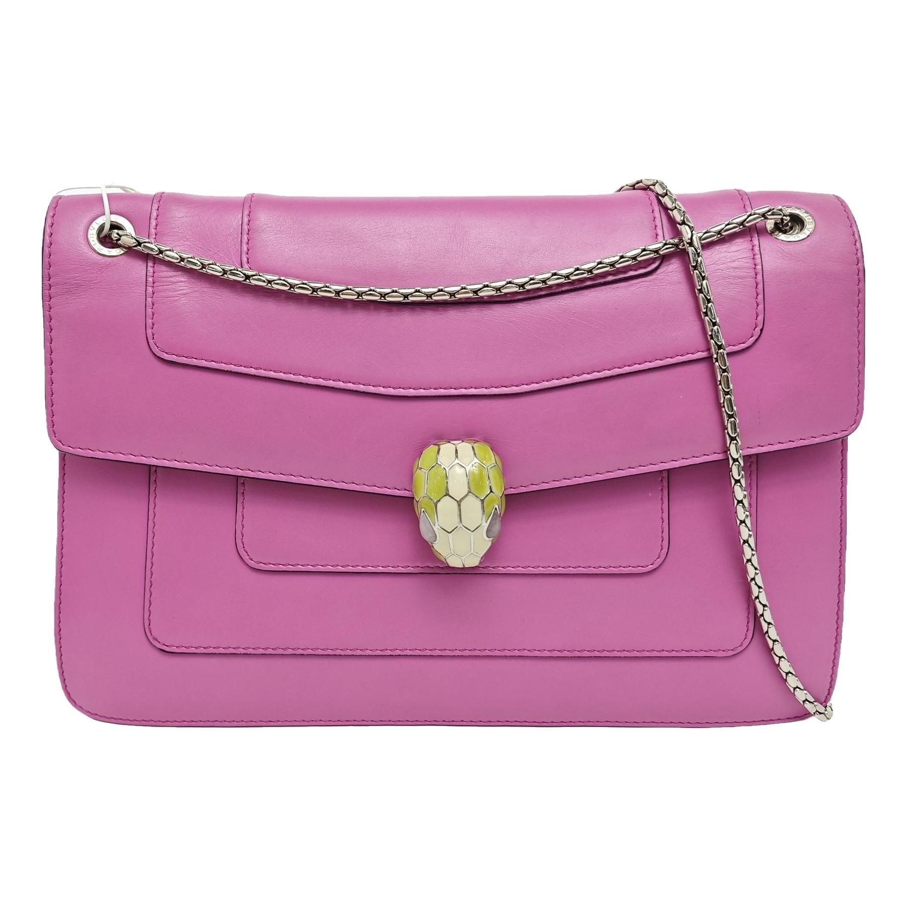 Serpenti leather handbag