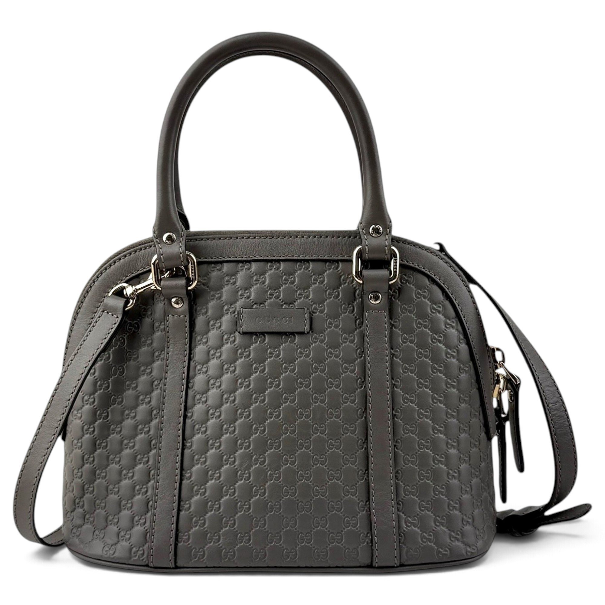 Dôme leather handbag