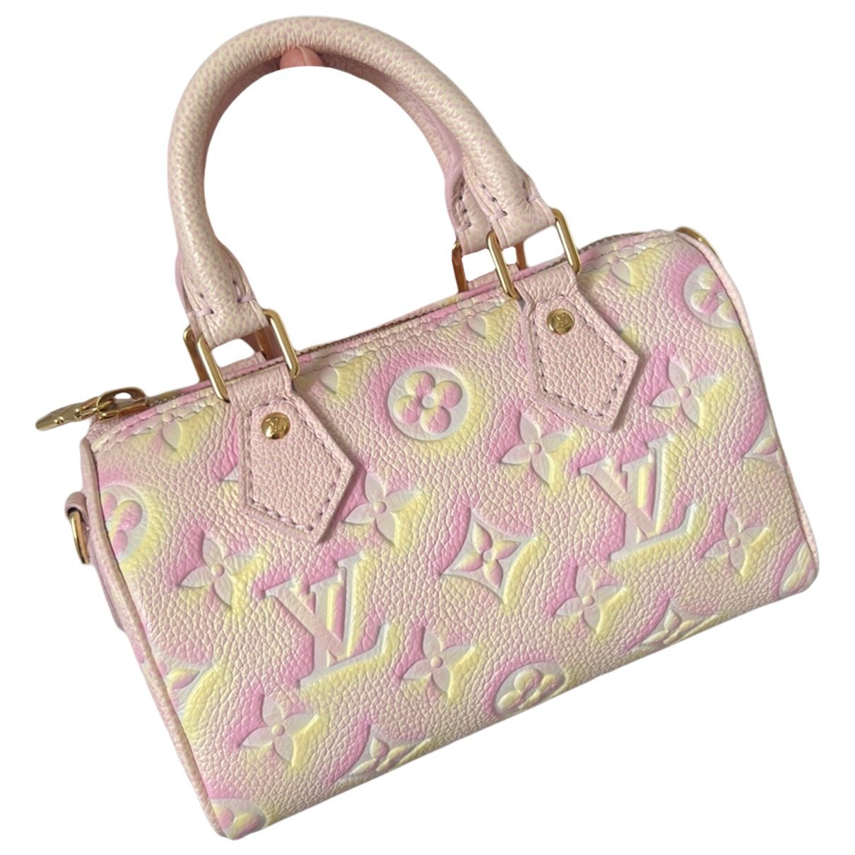 Louis Vuitton Nano Speedy / Mini HL leather handbag