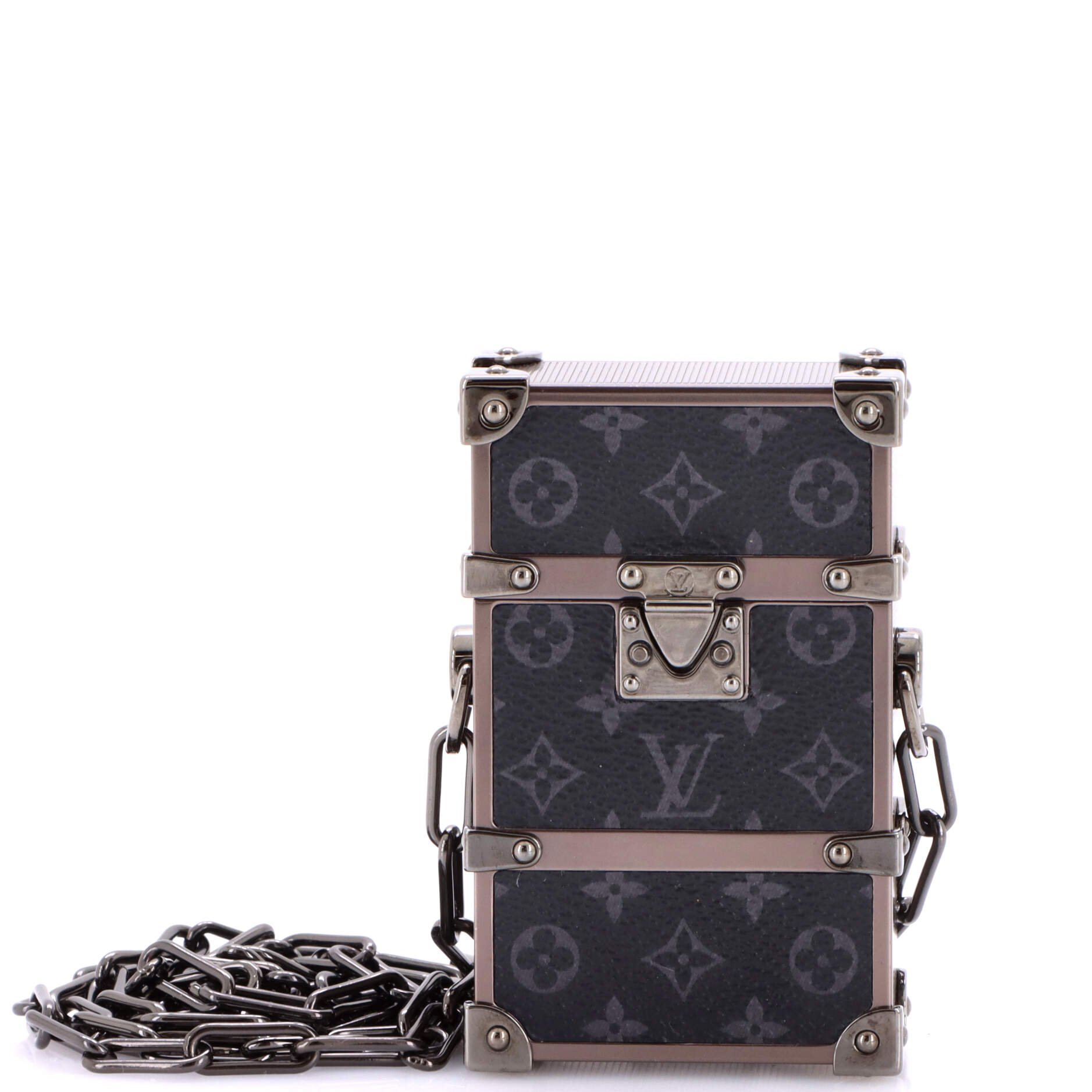 Trunk Box Pouch Monogram Eclipse Canvas