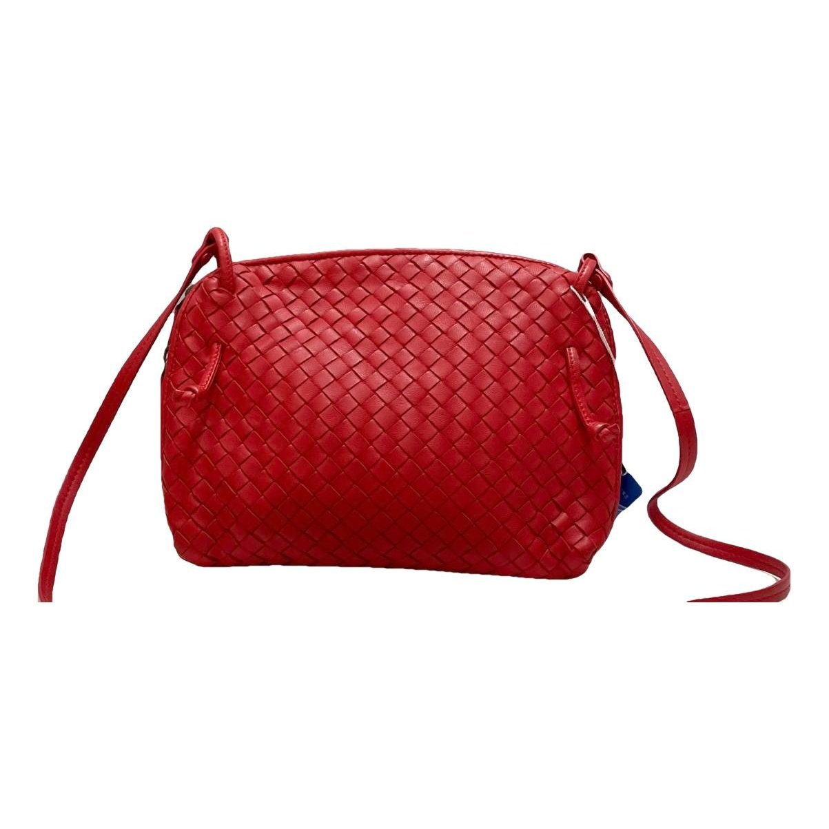 Loop leather handbag
