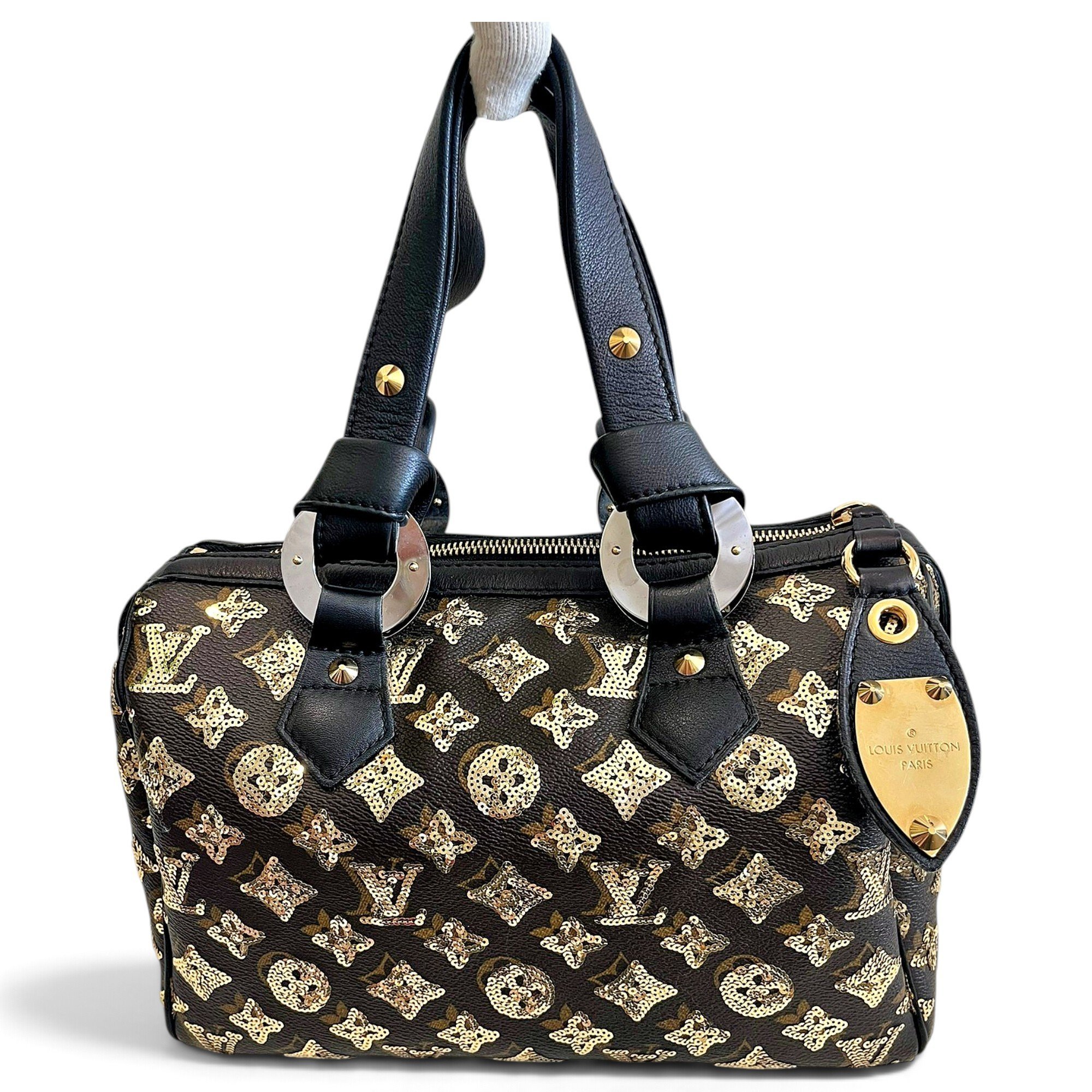 Speedy leather handbag