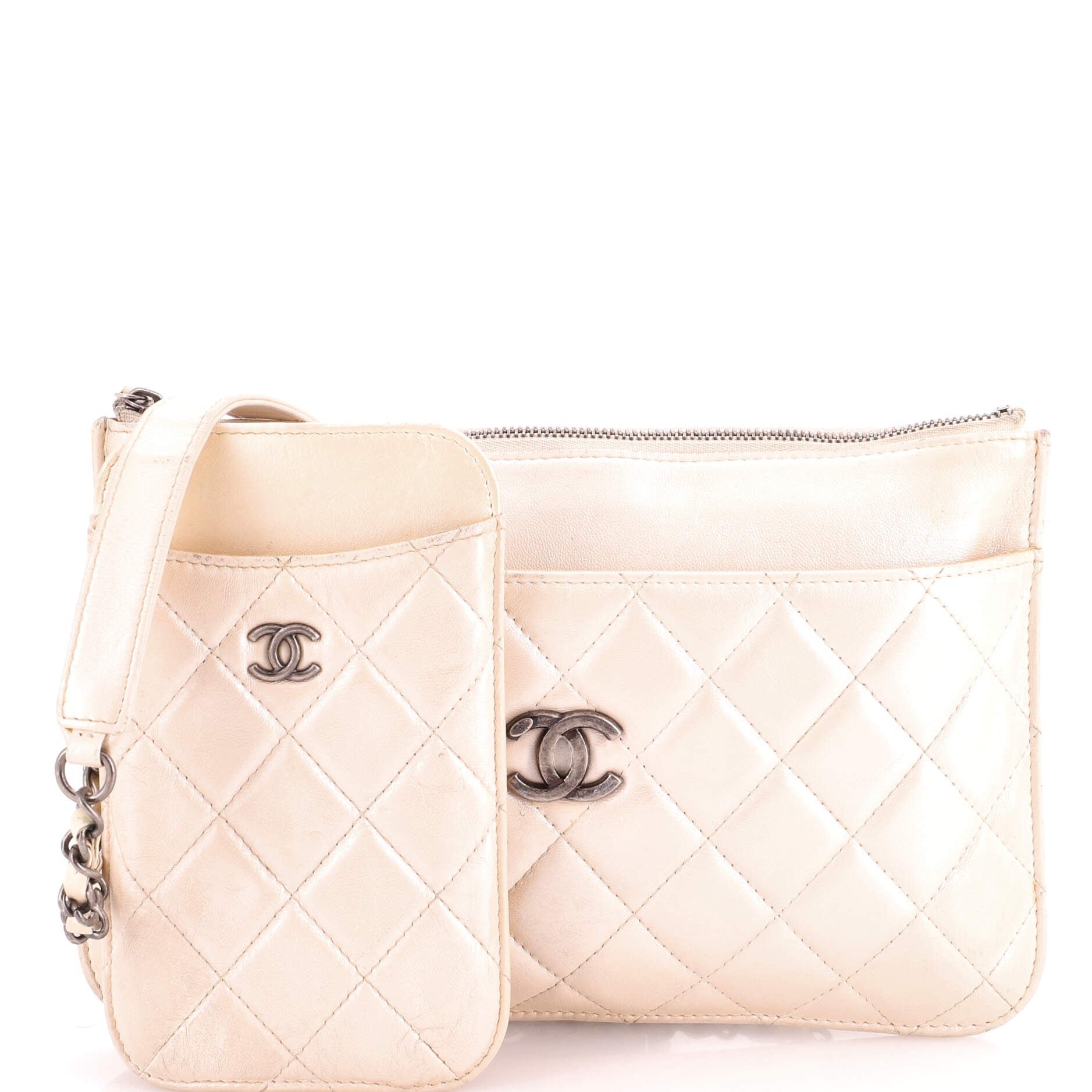 Multi Pochette Crossbody Bag Quilted Lambskin Medium