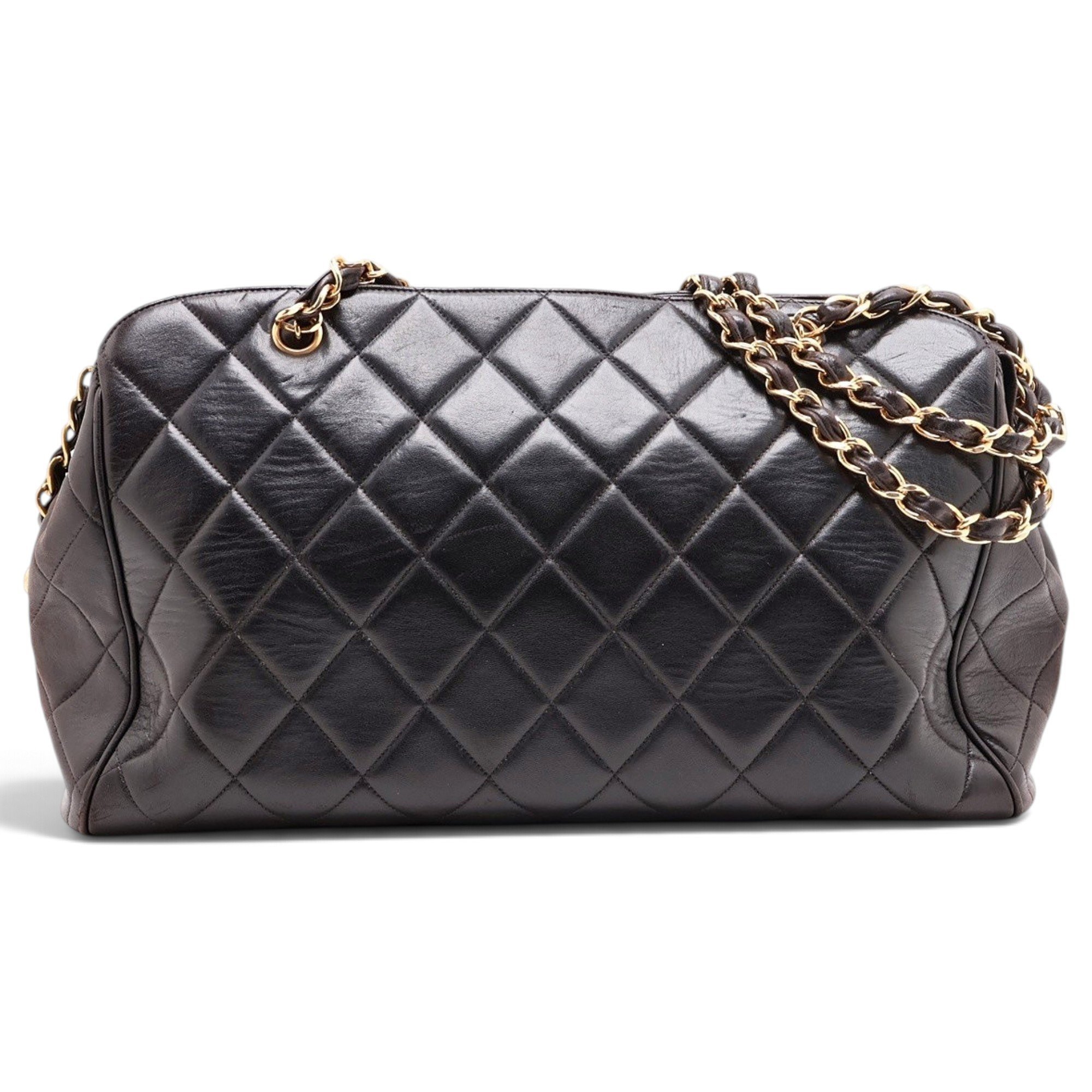 Leather bowling bag