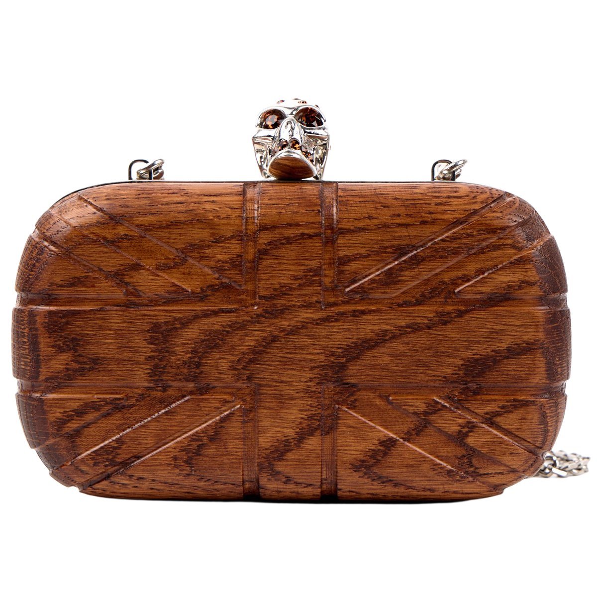 Alexander McQueen Knuckle wool clutch bag
