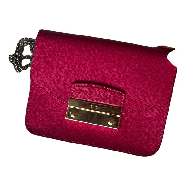 Metropolis leather clutch bag