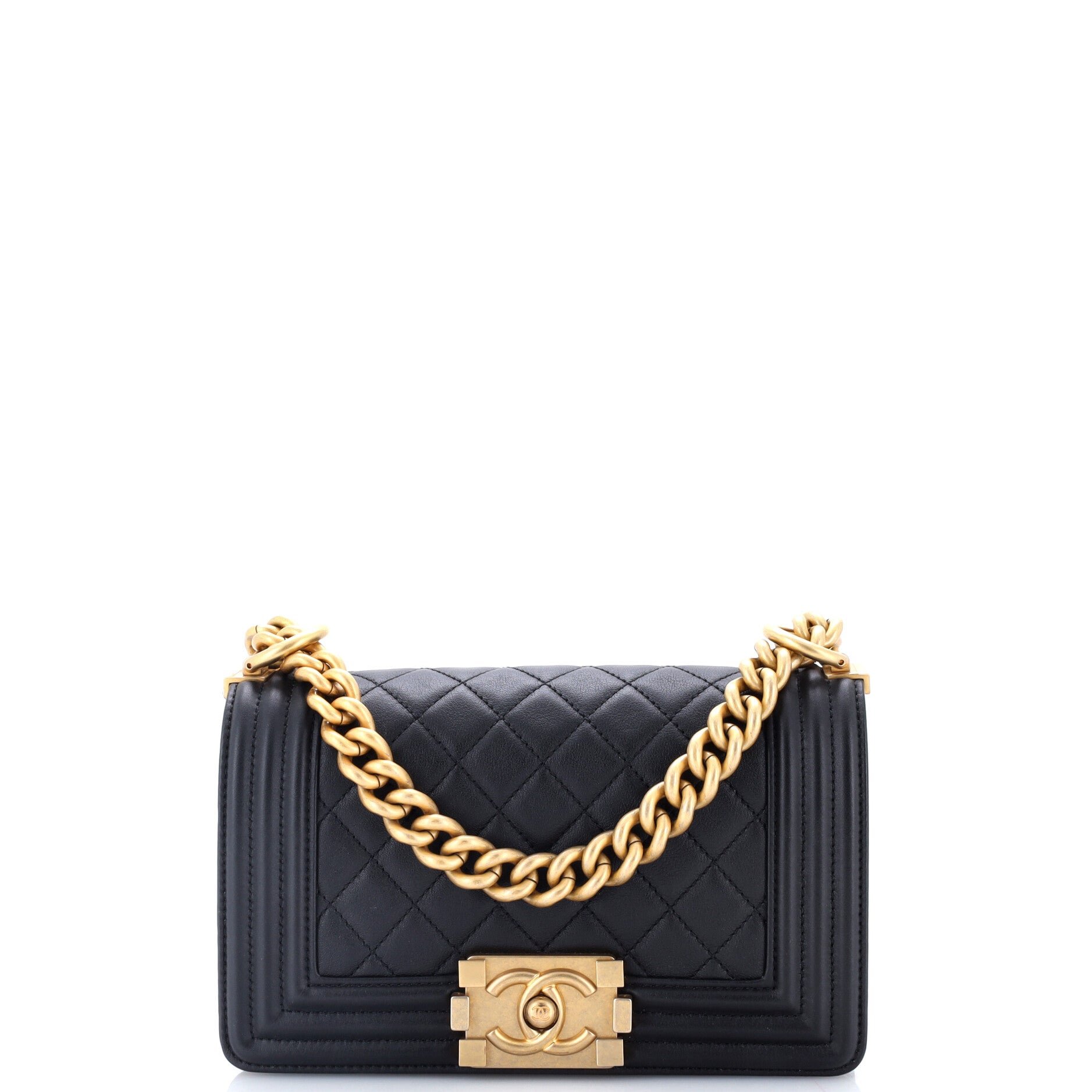 Boy Flap Bag Quilted Lambskin Small