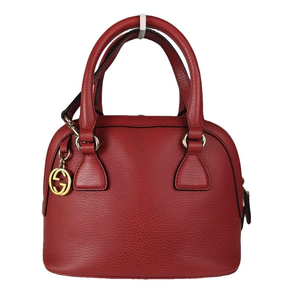 Dôme leather crossbody bag