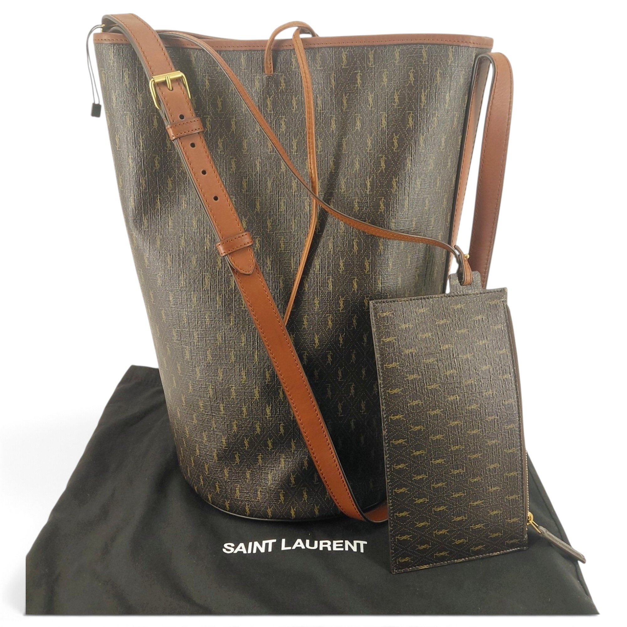 Saint Laurent Monogram bucket cloth bag