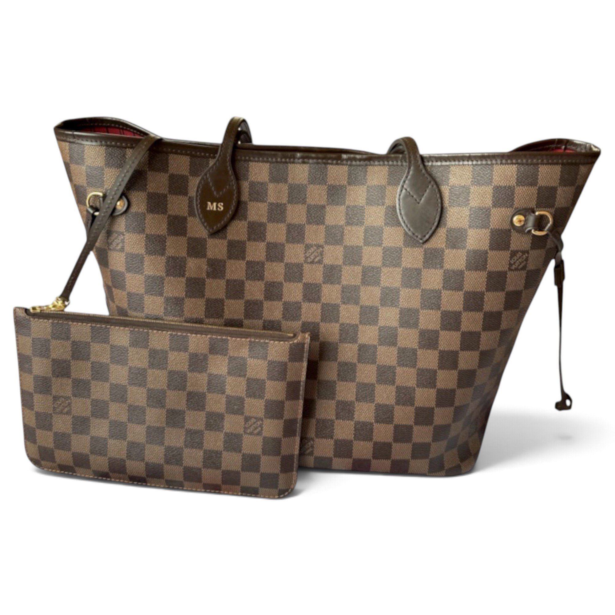 Louis Vuitton Neverfull leather tote