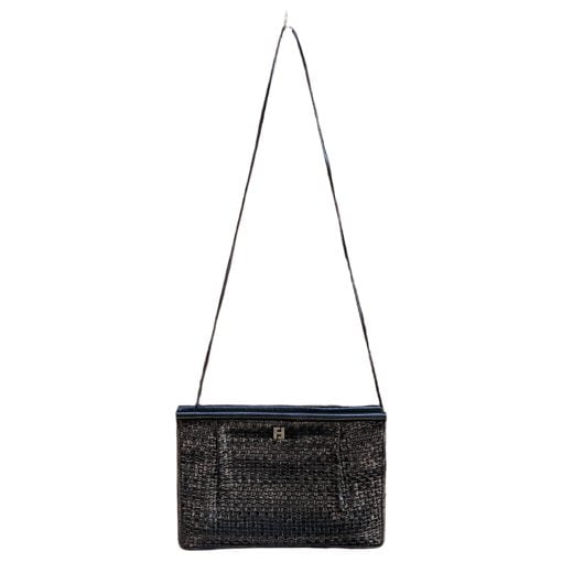 Leather clutch bag