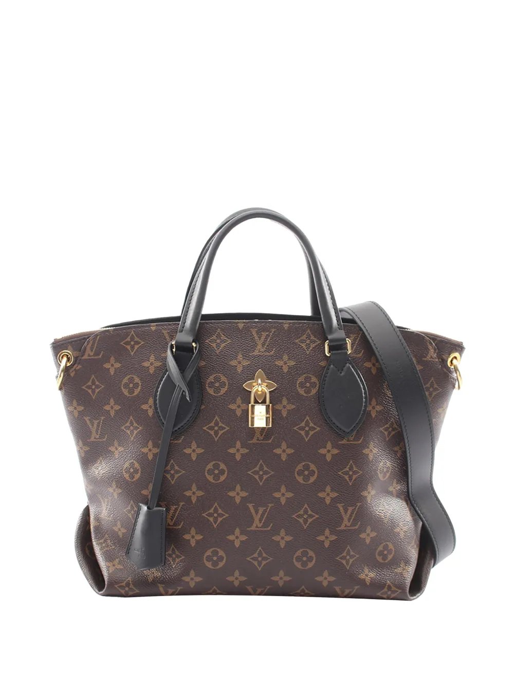 2019 Monogram Flower Zipped Tote MM satchel