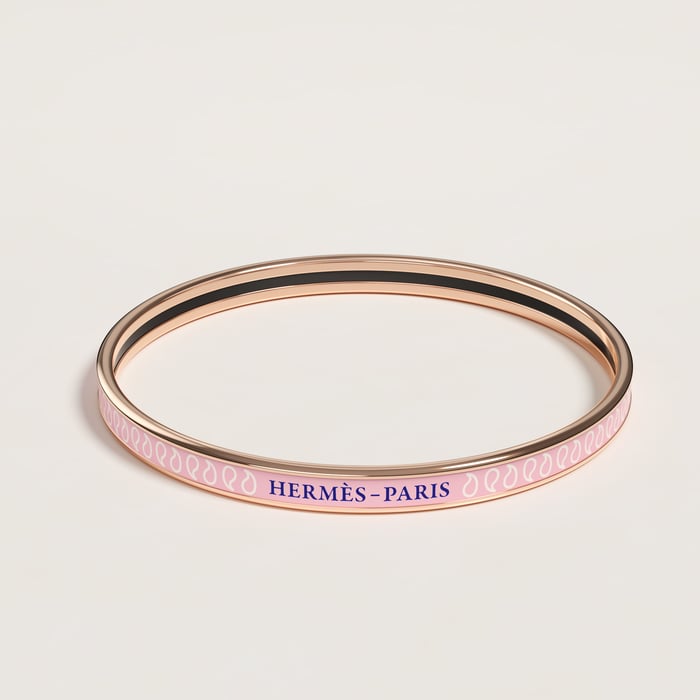 Confettis Rose Palmettes Composees Bangle