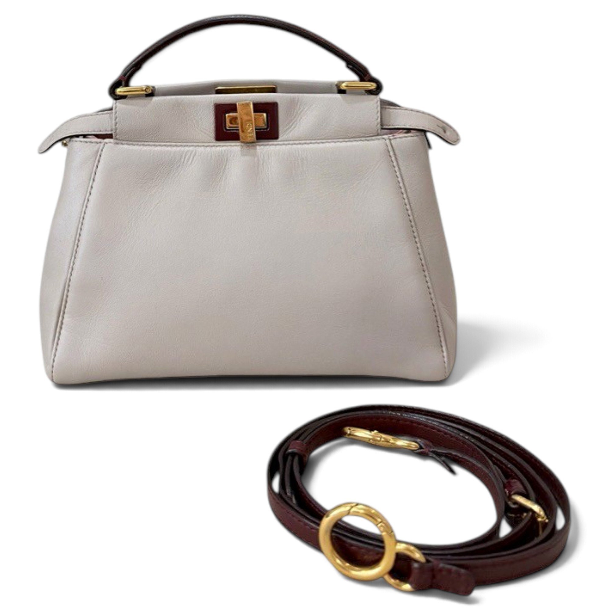 Fendi Peekaboo leather handbag