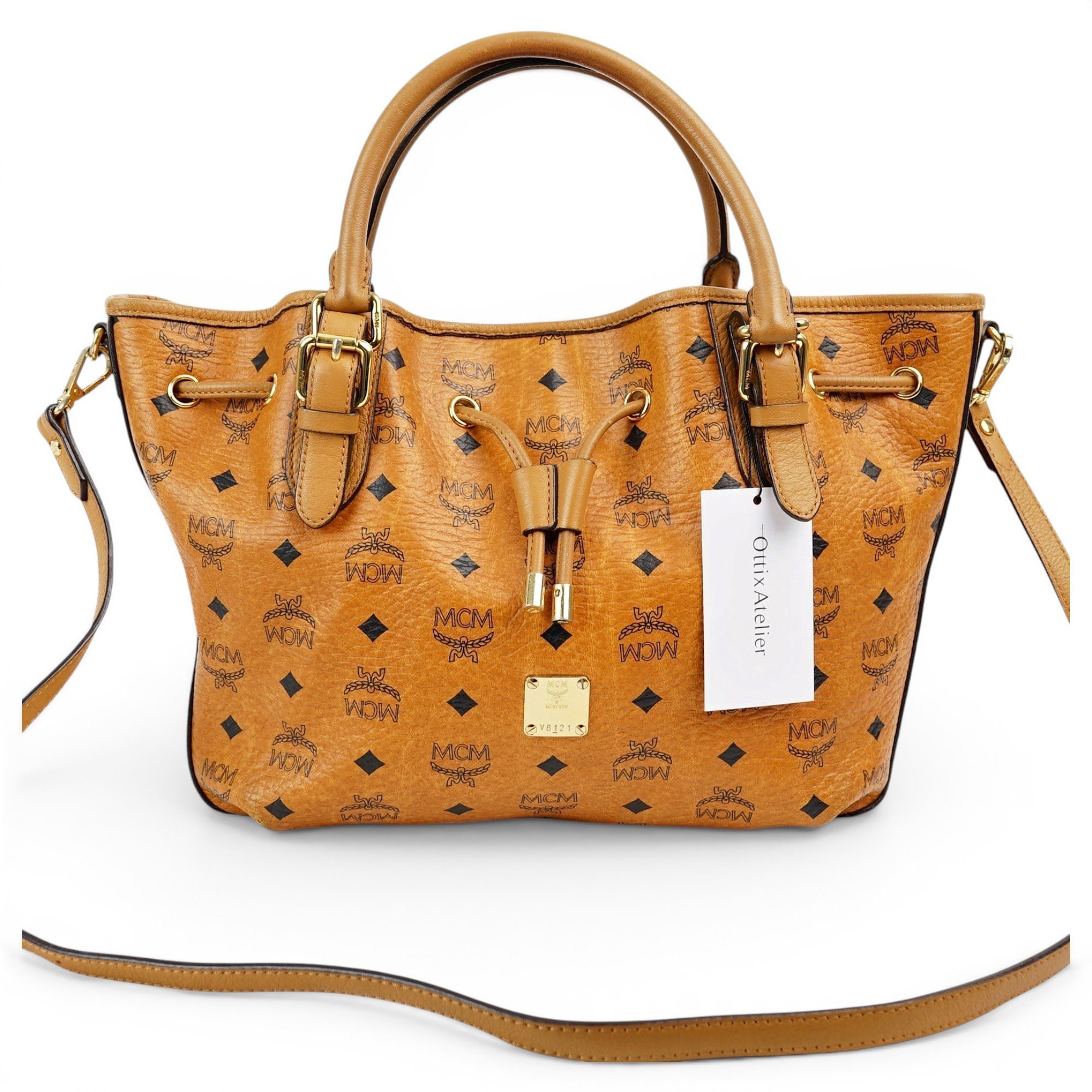 Heritage Drawstring leather handbag