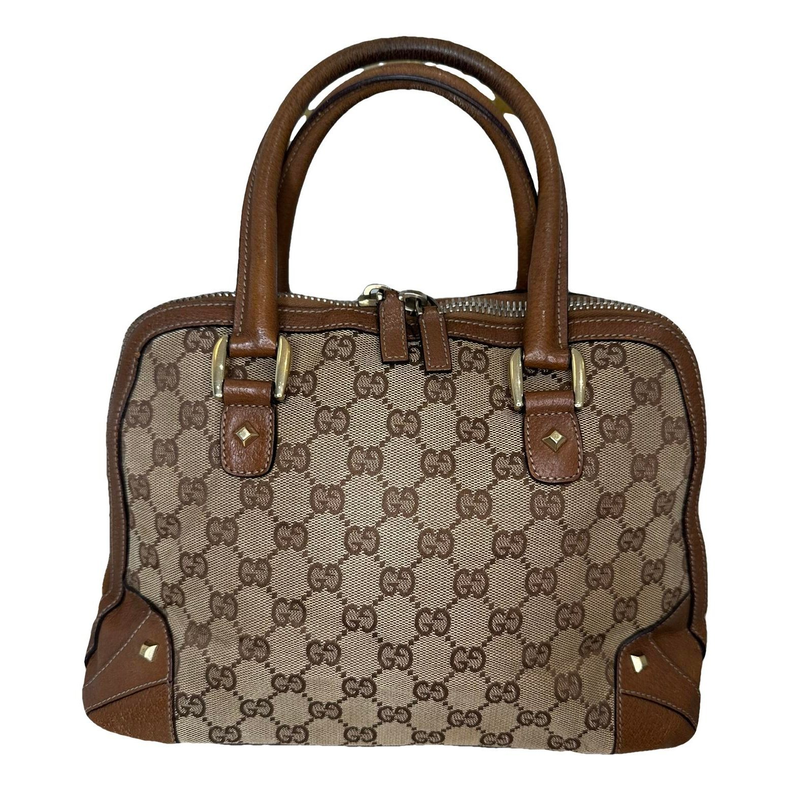 Dôme leather handbag