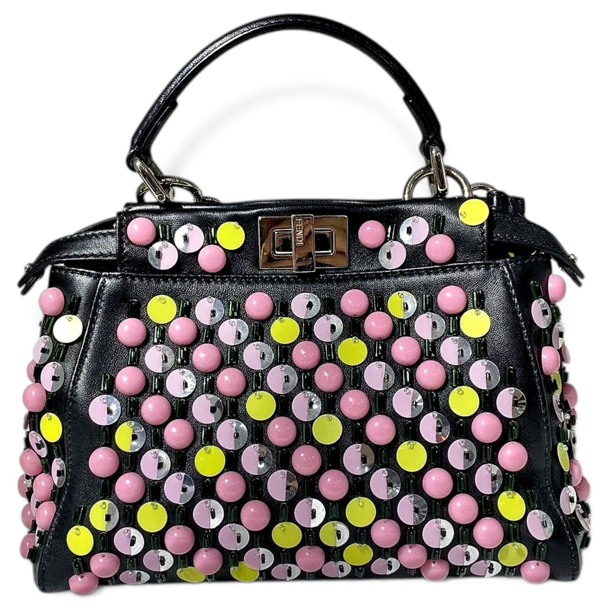 Peekaboo leather handbag