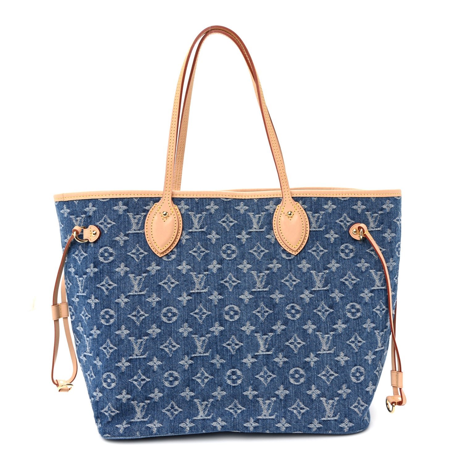 Louis Vuitton Monogram Denim Neo Neverfull MM Blue