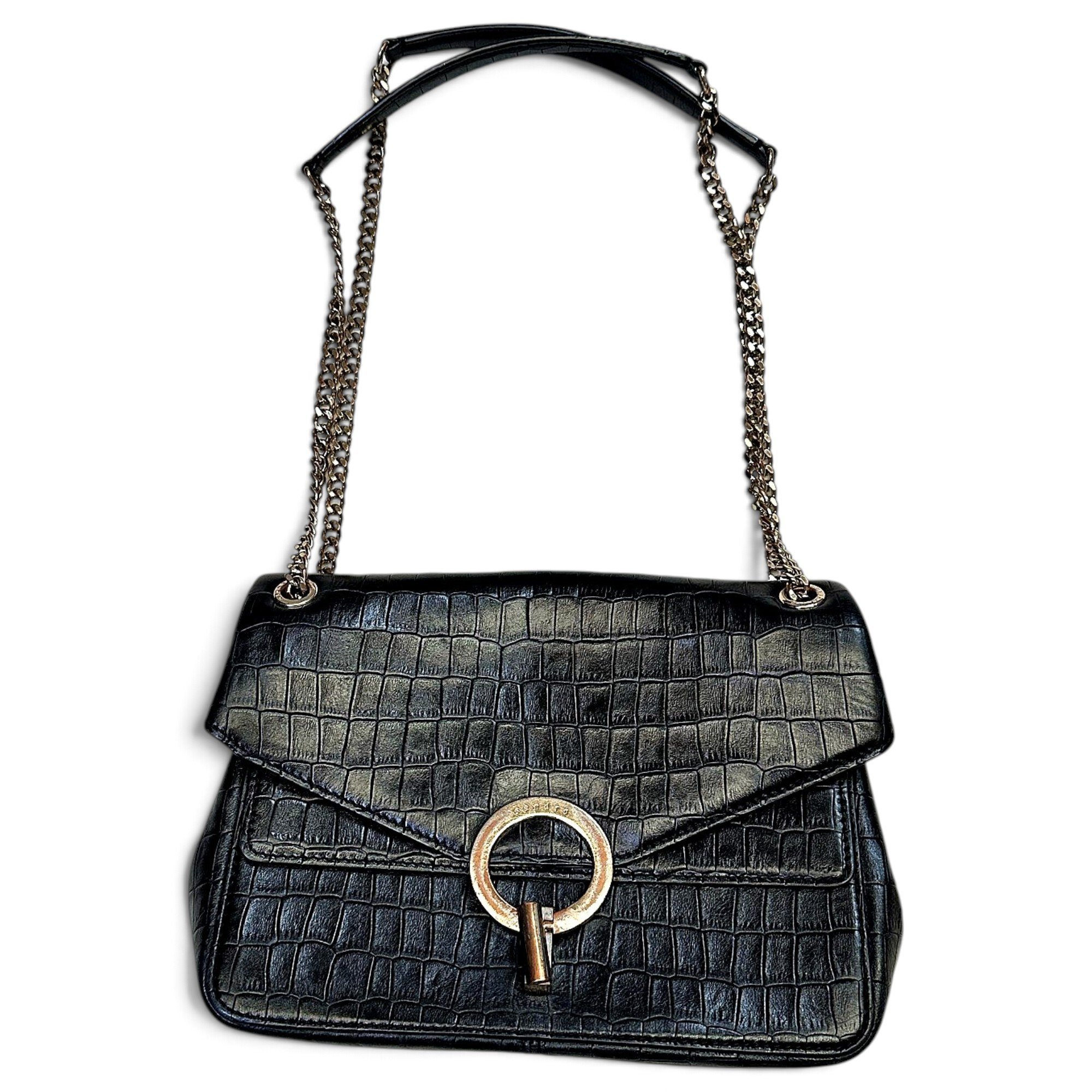 Yza leather handbag