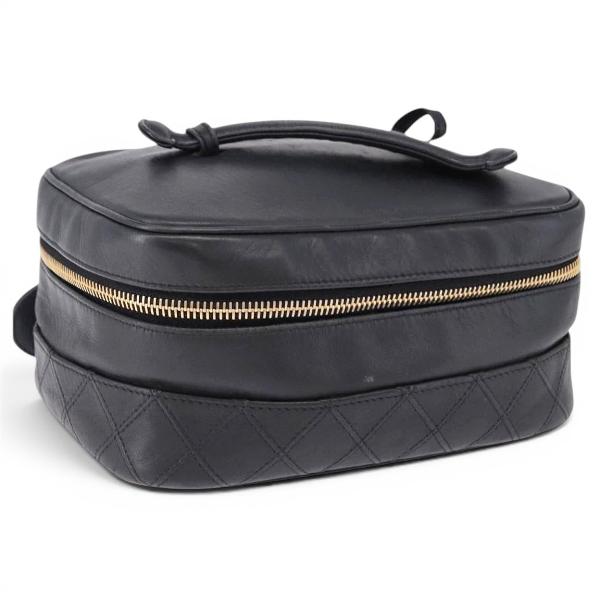 Leather vanity case