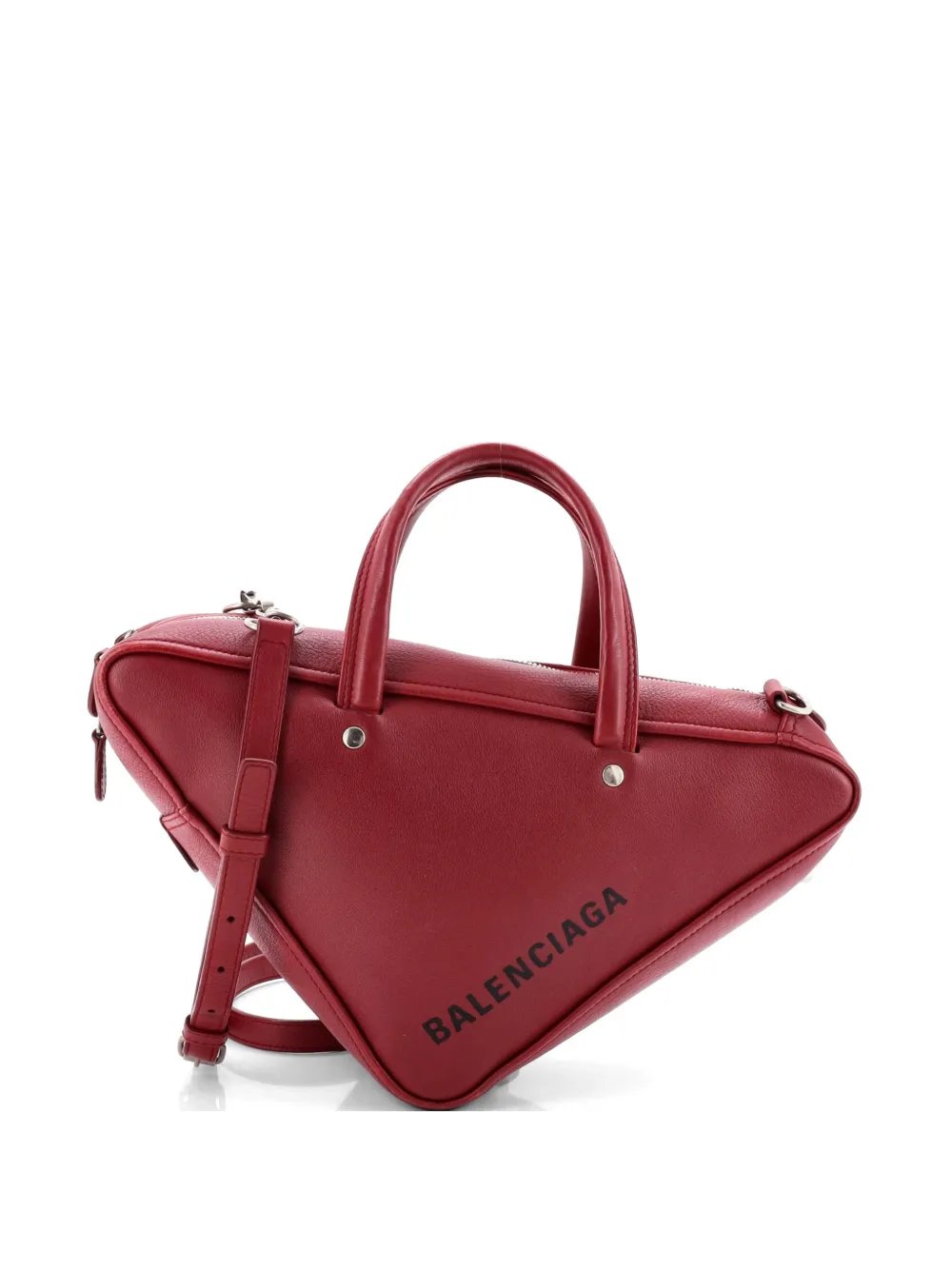 Triangle Duffle Bag Leather Small satchel
