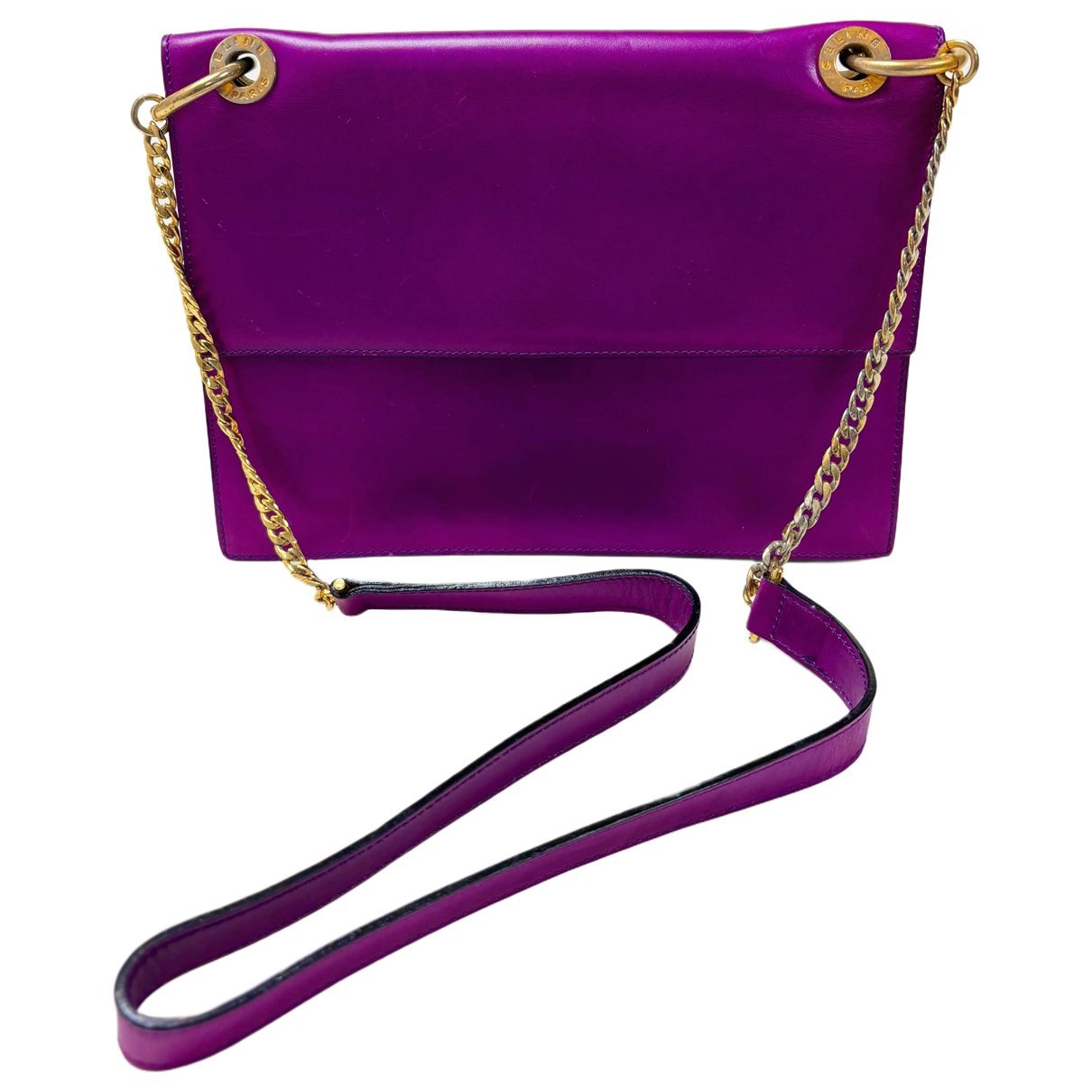 Gourmette leather handbag